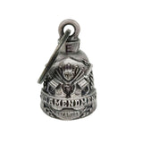 Motorcycle Metal Guardian Ride Bell – Heavy Duty Biker Bell (Antique Silver Finish) Description