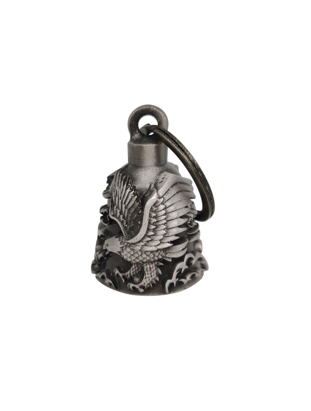Motorcycle Metal Guardian Ride Bell – Heavy Duty Biker Bell (Antique Silver Finish) Description