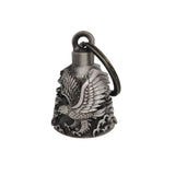 Motorcycle Metal Guardian Ride Bell – Heavy Duty Biker Bell (Antique Silver Finish) Description