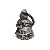 Motorcycle Metal Guardian Ride Bell – Heavy Duty Biker Bell (Antique Silver Finish) Description