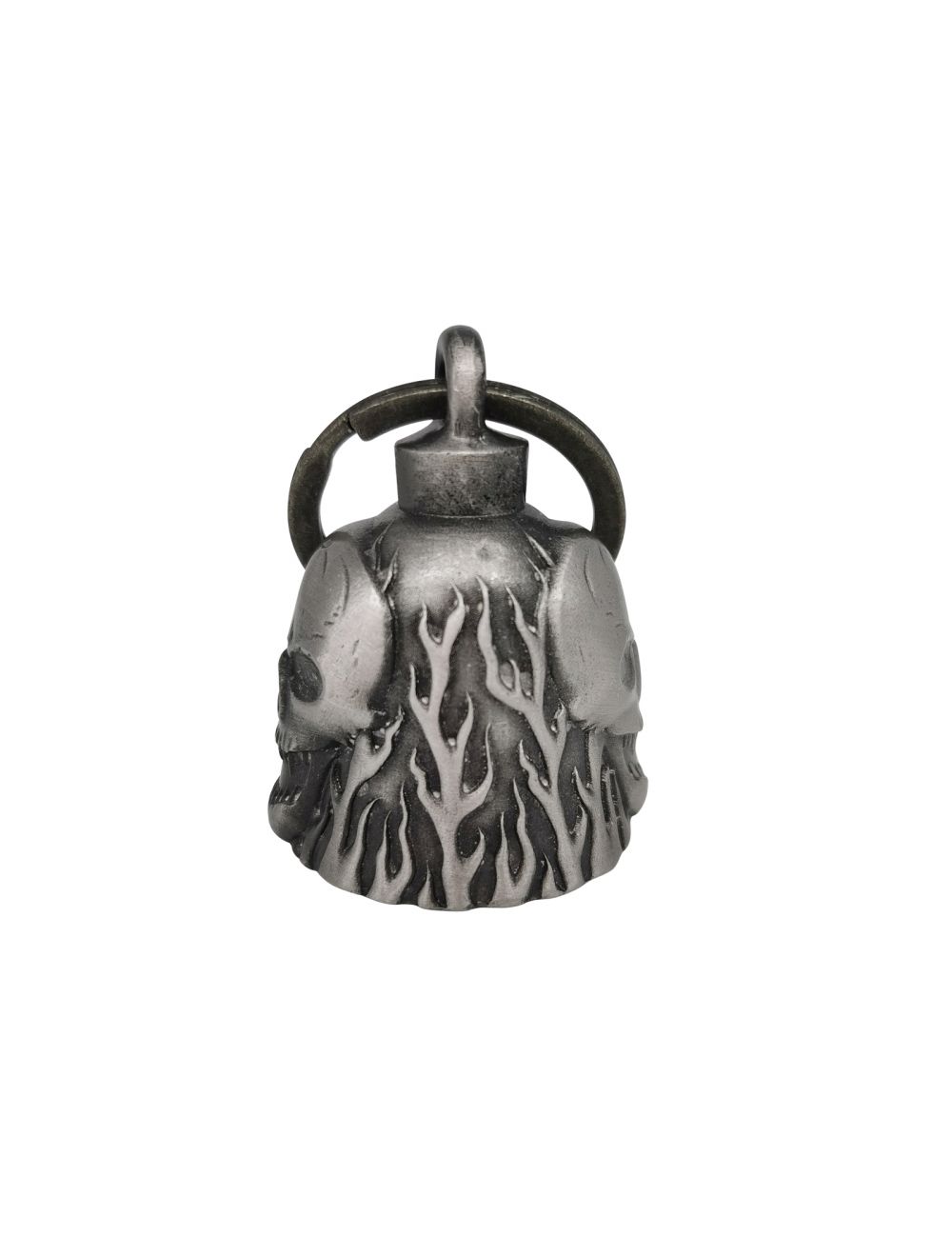 Motorcycle Metal Guardian Ride Bell – Heavy Duty Biker Bell (Antique Silver Finish) Description