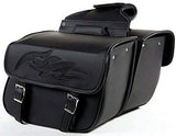 Detachable Saddle Bags  With Flames