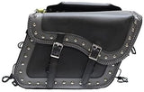 Large Black Leather Saddle Bag