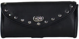 Chrome Studded Black Bag