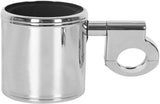 Handlebar Chrome Aluminum Adjustable Cup Holder