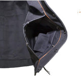 Women's Concealed Carry Soft Leather Sleeveless Vest With Laces