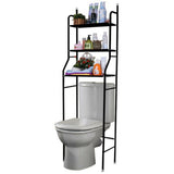 3 Shelf Bathroom Space Saver, Over The Toilet Rack, Bathroom Corner Stand Storage Organizer Accessories, Bathroom Tower Shelf- Black