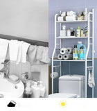 3 Shelf Bathroom Space Saver, Over The Toilet Rack, Bathroom Corner Stand Storage Organizer Accessories, Bathroom Tower Shelf- Black